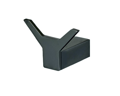 PERCHA DOBLE SERIE LEVA NEGRO